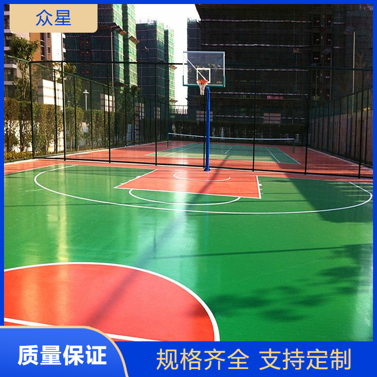 乌鲁木齐市塑胶篮球场篮球场硅PU - 排名